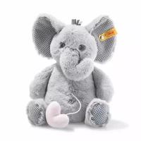 Мягкая игрушка Steiff Soft Cuddly Friends Ellie elephant music box (Штайф мягкие приятные друзья слоник Элли с музыкальной шкатулкой 26 см)