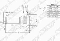 ST9094202047 SAT Шпилька ступицы задней TOYOTA