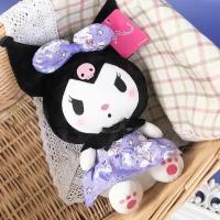 Мягкая игрушка Санрио Куроми в фиолетовом платье 22 см / Sanrio Kuromi Hello Kitty 22 cm