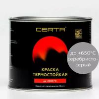 Термостойкая антикоррозионная эмаль CERTA до 650 С серебристо-серый 0,4кг CST00044