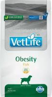 Vet Life Dog Obesity с рыбой диетический сухой корм для собак с избыточным весом 2кг