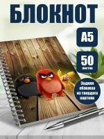 Тетрадь в клетку мультфильм Angry Birds