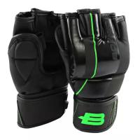 Перчатки для ММА BOYBO B-series р. L (черно-зеленый)