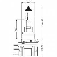 Лампа ксенон H15 5000K КЕТ 9-32V 35W (YADA)