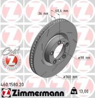 Диск тормозной ZIMMERMANN 460158020