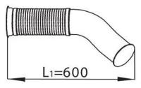 Труба выхлопного газа Dinex 68090