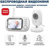 Беспроводная видеоняня с монитором Baby Monitor (голосовая активация, ночное видение, колыбельные, термометр) Blackview BM-01