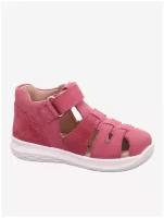 Туфли летние открытые SUPERFIT, для девочек, цвет Розовый, размер 24
