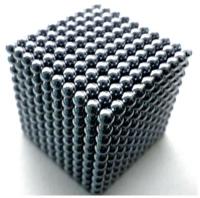 Антистресс игрушка/Неокуб Neocube куб из 1000 магнитных шариков 5мм (серебристый)
