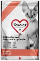 1st Choice Care Сухой корм для котят Оптимальный рост Треска, Лосось Optimal 102.1.103, 4,54 кг