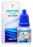 Капли для глаз Айсотин Плюс Джагат Фарма (Isotine Plus Eye Drop) при заболеваниях глаз, при близорукости и дальнозоркости, глаукоме, 10 мл