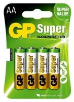 Батарейка GP Super alkaline AA LR06-4BL