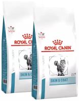 ROYAL CANIN SKIN & COAT для стерилизованных кошек с чувствительной кожей и шерстью (0,4 + 0,4 кг)