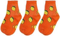 Комплект из 3 пар детских носков Альтаир оранжевые
