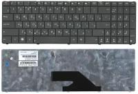 Клавиатура для ноутбука Asus K75DR черная, прямой шлейф