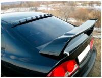 Козырек (Накладка) на заднее стекло с зубьями (с дном) для автомобиля Honda Civic 4D (Хонда Цивик 4Д) (2006-2011)