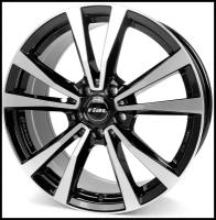 Диски R19 5x112 8J ET34 D66,5 Rial M12X Diamond Black Front Polished