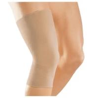 Бандаж на колено elastic knee support с пружинами по бокам обеспечит компрессию и массаж, унисекс бежевый, 603 (1 размер, Универсальные)