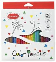 Цветные карандаши трехгранные для рисования ACMELIAE Color Pencils, 24 цвета