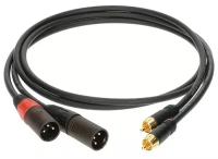 AL-RM0150 Кабель акустический RCA-XLRm, 1,5м, 2шт, Klotz