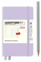 Еженедельник-блокнот датированный Leuchtturm1917 Pocket (A6) на 2023г 72л твердая обложка + алфавитная записная книжка