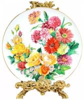 Декоративная тарелка Цветы, Grande Finale 1990, Ursula Band, Hutschenreuther