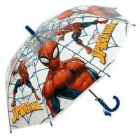 Зонт - трость прозрачный/ Детский зонтик от дождя GALAXY, полуавтомат, складной, арт. С-512, 