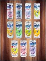 Набор газированных напитков Milkis (Милкис) / 10 вкусов / 10 банок по 250 мл