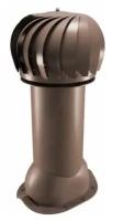 Роторный вентиляционный выход для металлочерепицы монтеррей 150/125 мм, утепленный, Viotto RAL 8017 коричневый