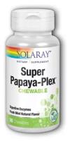 Solaray Super Papaya-Plex 90 жевательных таб. минтол