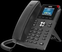IP-телефон Fanvil X3SP Pro, 4 SIP аккаунта, цветной 2,4 дисплей 320 240, конференция на 6 абонентов, поддержка EHS, POE