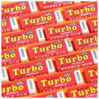 Жевательная резинка Turbo со вкусом персика с наклейкой, 14 г./В упаковке шт: 48