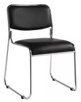 Стул BN_TQ_Стул Echair-802 VP к/з черный,без подл., хром