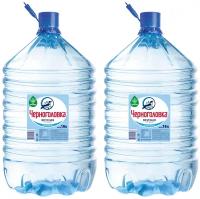 Вода питьевая для кулера негазированная черноголовка, 19 л, одноразовая пластиковая бутыль