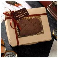 Фигурный шоколад Время Шоколада 23 февряля 2, молочный шоколад, 80 г, подарочная упаковка 80 г