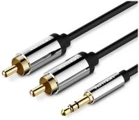 Аксессуар Vention Jack 3.5mm/M - 2RCA/M 1.5m Black P550AC150-S