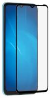 DF / Закаленное стекло с цветной рамкой (fullscreen+fullglue) для телефона Itel A49 DF itColor-08 (black) на смартфон Ител А49 / прозрачный
