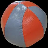 Мяч медбол 4кг из тента. Диаметр 20,5см. Наполнитель текстиль + резиновая крошка DNN