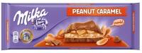 Гигантская плитка шоколада Milka Peanut Caramel карамель арахис 276 гр