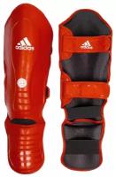 Защита голени и стопы WAKO Super Pro Shin Instep Guards красная (размер XXL)