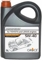 Синтетическое моторное масло Grace Lubricants Toylex 5W-40, 5 л