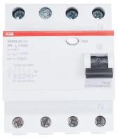 Дифференциальный выключатель нагрузки (УЗО) ABB FH204 AC25 30mA, 25А, Тип AC, 30мА, 4-полюсный (2CSF204004R1250)