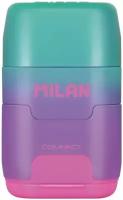 Ластик Ластик-точилка Milan COMPACT SUNSET ластик из синт каучука фиол-розовый