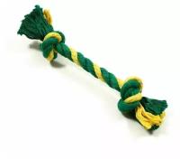 Грейфер канатный Doglike Dental Knot 2 узла, 260*40*40, желтый/зеленый