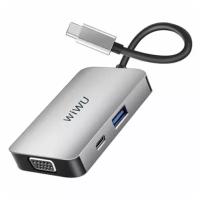 USB-концентратор Wiwu Alpha 513HVP (серый)