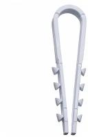 Дюбель-хомут для круглого кабеля цвет белый 19-25 мм (100 шт)