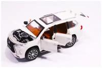 Лексус Lexus LX 570 21 см (1:24) металлическая инерционная машинка джип с открывающимися дверьми, капотом и багажником, звук и свет