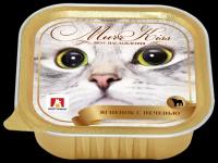 Влажный корм для кошек Зоогурман Murr Kiss, с ягненком, с печенью 100 г (мусс)