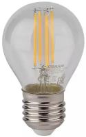 Лампа филаментная OSRAM LED Star, 806 лм, 6Вт, 2700К, теплый свет, Цоколь E27, светодиодная, шар