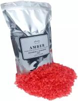 Крымская морская соль для ванны Розовая с ароматом Роз 1000 гр